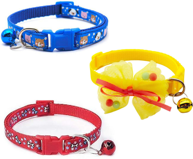 Pet Guard Best Cute Combo for Dogs new design diwali gift for your Pet 3 Pcs Bell Dog & Cat Collar Charm(Multicolor, Round)