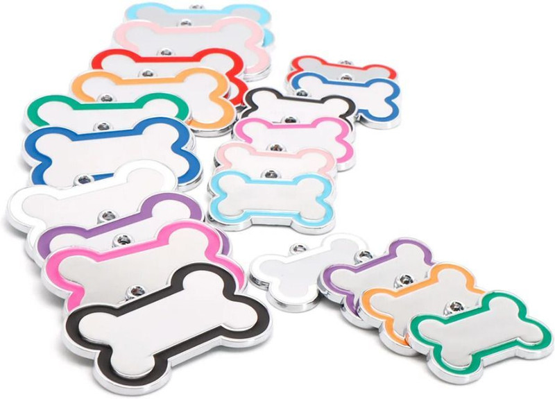 DogTrust Info Engraved Dog & Cat Collar Charm(Multicolor, Bone)