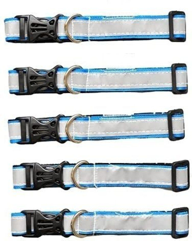 BLESSING PET PRODUCT 10 pcs dog reflective collar and safety collar High Reflection at night Plain Dog & Cat Collar Charm(Multicolor, Paw)