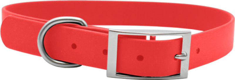 Mewati DG001 Plain Dog Collar Charm(Red, Solid)