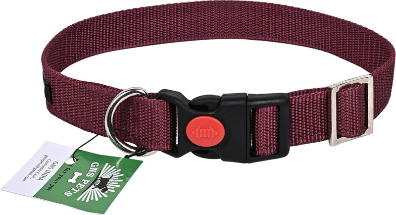 GNS PETS Collar For Puppy and Cat medium to stray dogs Plain Dog Collar Charm(Blue, Rectangle)