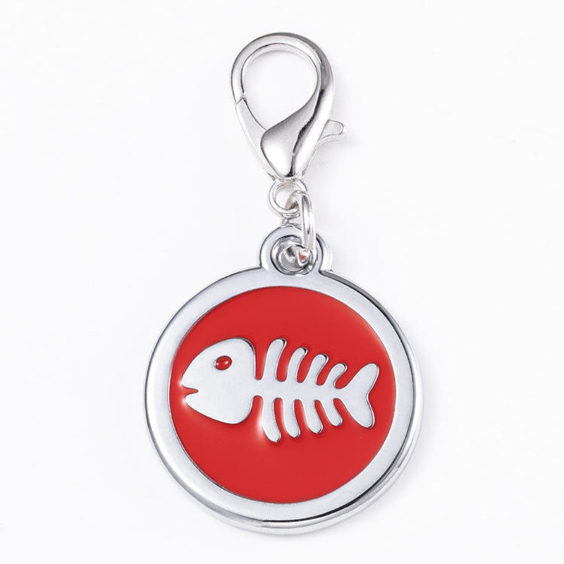 PET FUN Premium Cat Print Pet Tag Embellished Dog & Cat Collar Charm(Multicolor, Other)
