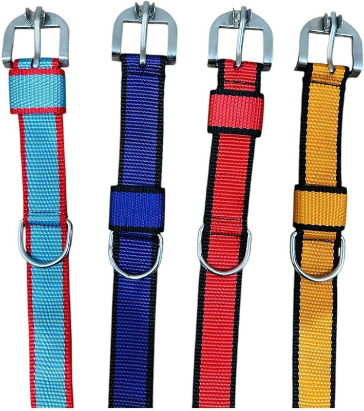 petshug Comfortable, Adjustable & Durable Everyday Collar for Small, Medium & Large Plain Dog Collar Charm(1 Inch, Round)