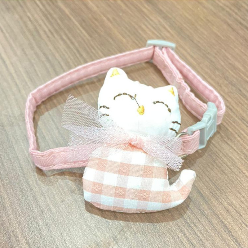 PSK PET MART Cat Collar with Bell Bell Dog & Cat Collar Charm(Pink, Ball)