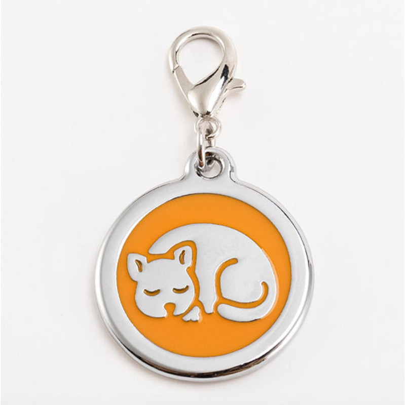 PET FUN Premium Cat Print Pet Tag Embellished Dog & Cat Collar Charm(Multicolor, Other)