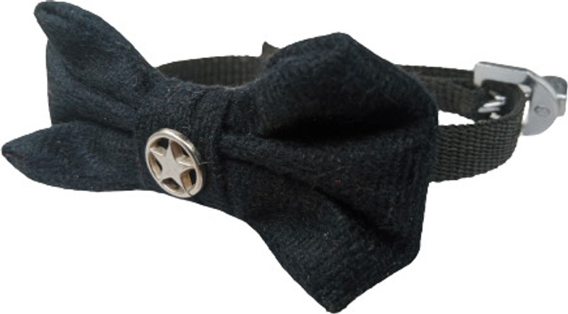 Yucky Bow-tie Knot Spring and Summer Style for Small Medium Dog Embellished Dog & Cat Collar Charm(Blue, Bone)