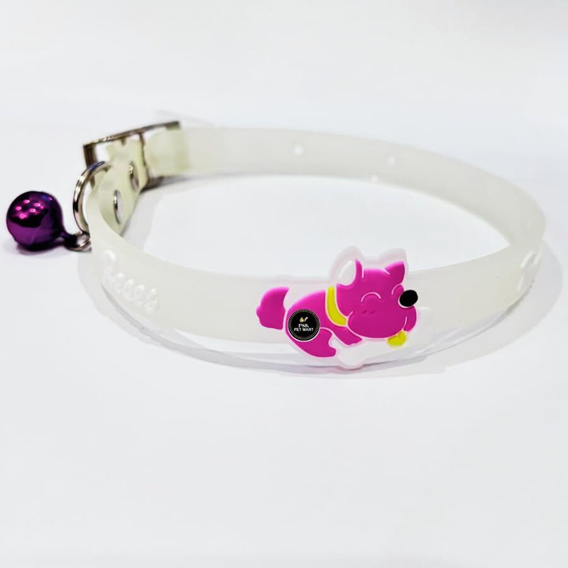 PSK PET MART Adjustable Rubber Collar for Dog and cat Colour May Very Bell Dog & Cat Collar Charm(Multicolor, Round)