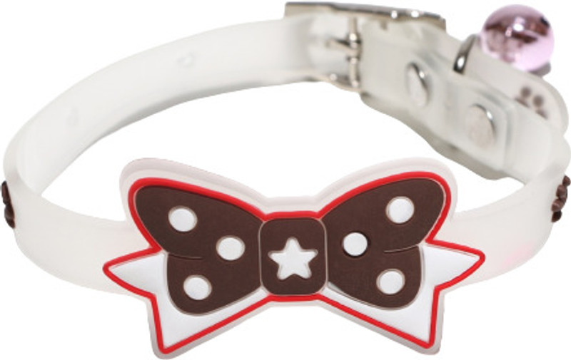 Pet Guard Pet Dog Rubber Silicone Puppy Collar Training Collar Cat Collar with Bell Bell Dog & Cat Collar Charm(Red, Round)