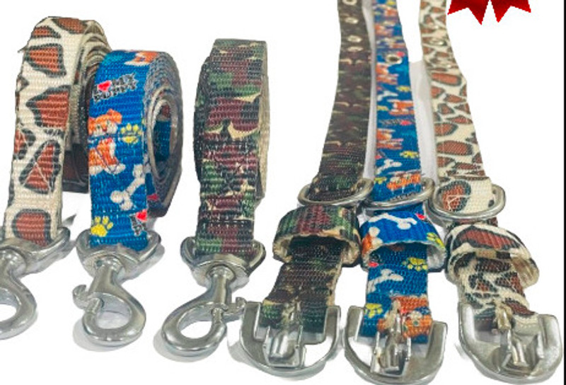 SUPER Small/Medium Multicolor Dog Collar & Leash Specially for Small Pets(Combo) Plain Dog & Cat Collar Charm(Multicolor, Other)
