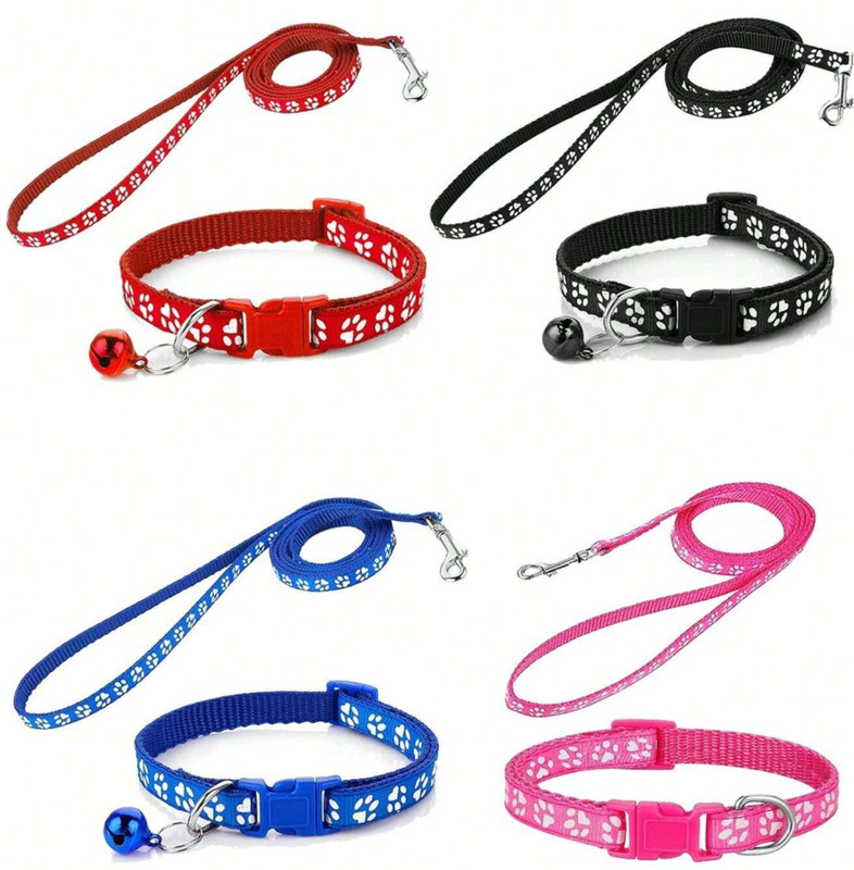 Pet Guard 10mm Pow Collar et for dog and Cat new panja collar for kitten and Puppy Dog & Cat Collar & Leash(Small, Multicolour)