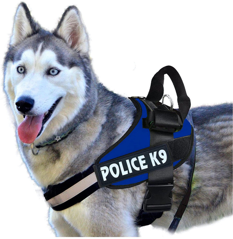 Cocker No Pull Dog Harness Adjustable Reflective Comfortable Dog Standard Harness(Large, Red)