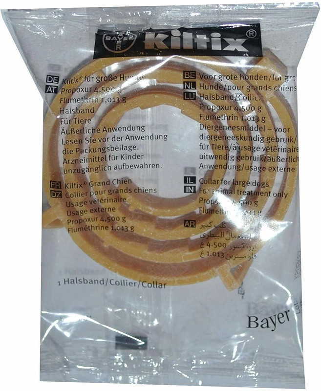 Bayer Kiltix Collar Dog Anti-tick Collar(Large, Blue)