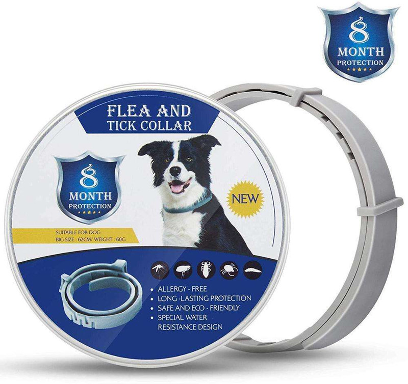 Troliver PetShield 8M Dog & Cat Anti-tick Collar(35 - 50 cm, grey)