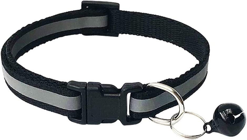 DCM PET MART Reflective collar with bell: the added bell makes you hear where your pets-1 Dog & Cat Everyday Collar(Small, Multicolor)