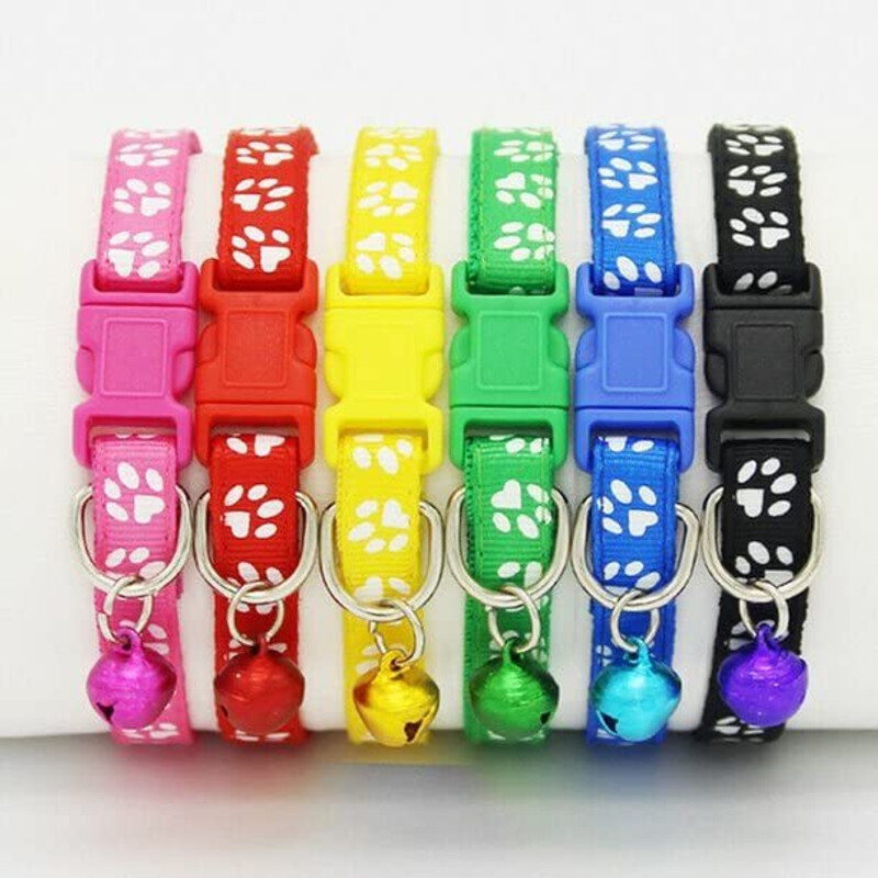 BODY BUILDING 3 Pcs Reflective Cat Collar with Bell for Indoor & Outdoor Rabbit Dog & Cat Everyday Collar(Small, 0.5 Inch)