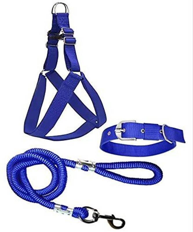 SENAPATI Dog Collar & Leash(Large, Black)