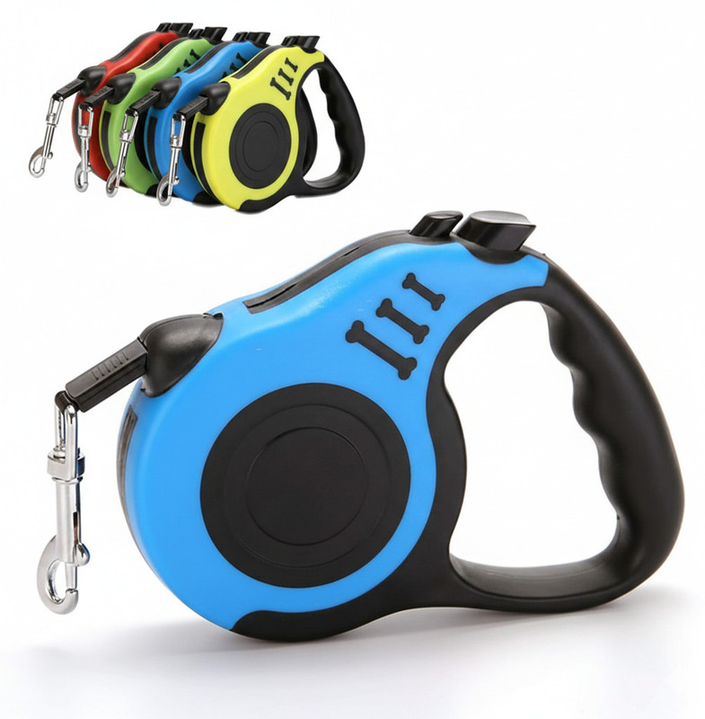 apnistore Retractable Dog Leash with Ergonomic Handle & Bone Design 3 Meter Dog & Cat Leash(Extra Extra Small, Multi Colour)