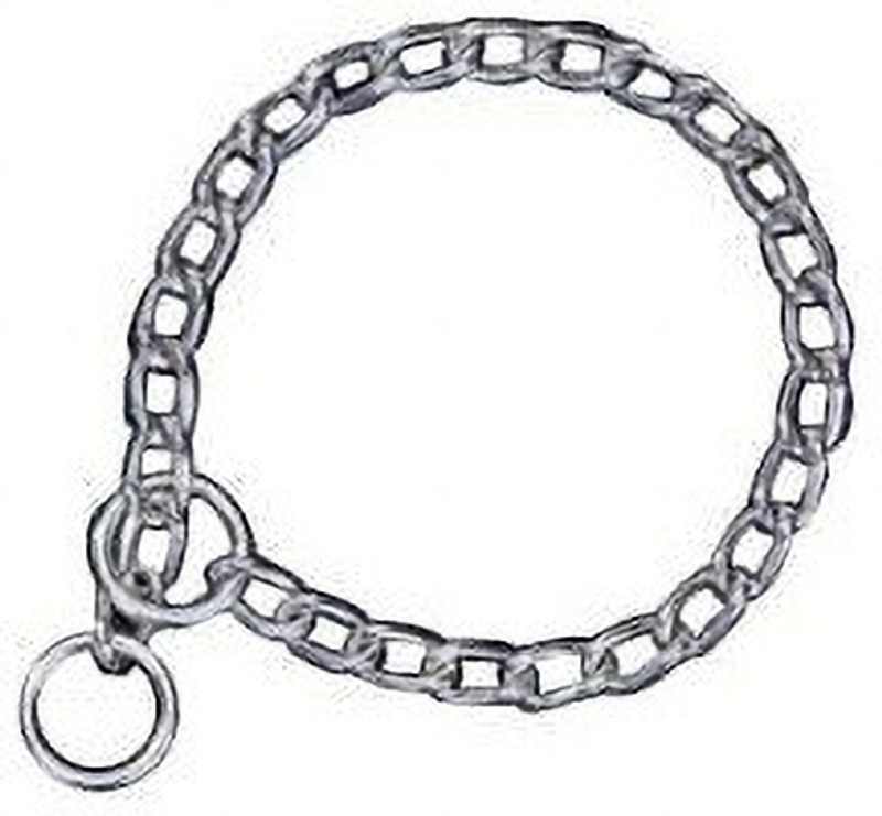 SUPER Dog Collar & Chain(Medium, silver)