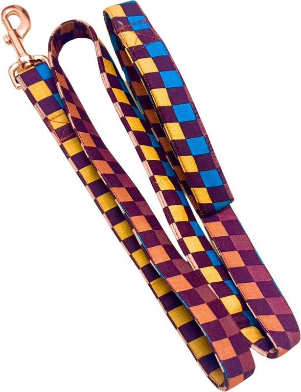 Wags4Whiskers Plaid Pop-Style Leash Dog & Cat Leash(Large, Multicolor)