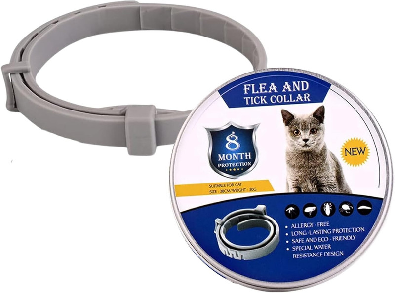 Wopix Protection Adjustable Waterproof Collar for Dog Puppy Kitten Cats Plain Dog & Cat Collar Charm(Grey, Other)