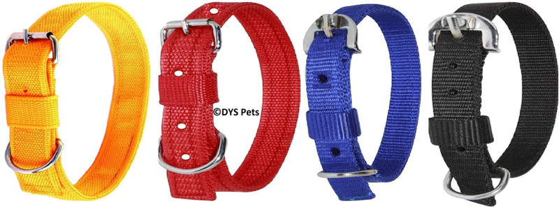 G T L Enterprises GTL Pets Dog & Cat Everyday Collar(Medium, RED, BLUE, YELLOW, BLACK)