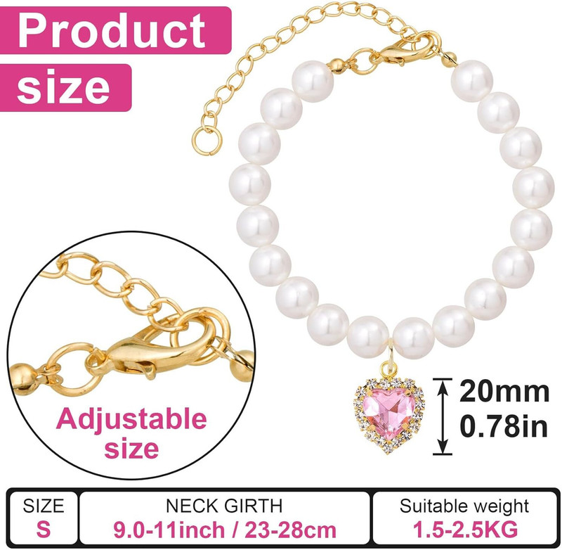 Jiyancreation Decorative cat collar photography prop Cat Show Collar(Medium, WHITE)