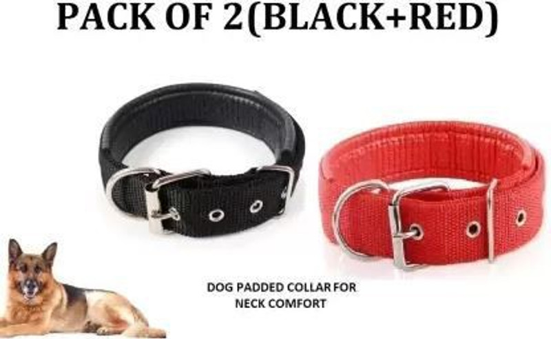 DRK Shop Mart Black, Red best premium Medium collar 60 cm Dog Chain Leash(Red, Black)
