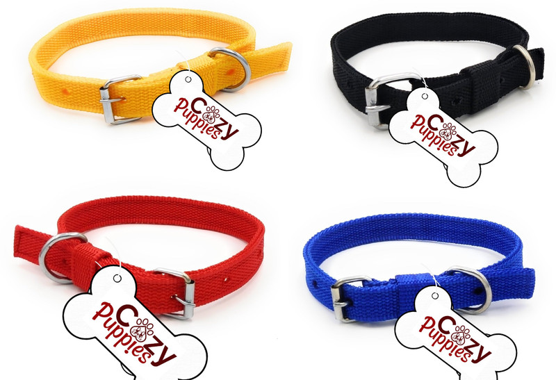 Cozy Puppies Dog & Cat Everyday Collar(Medium, Color May Vary)