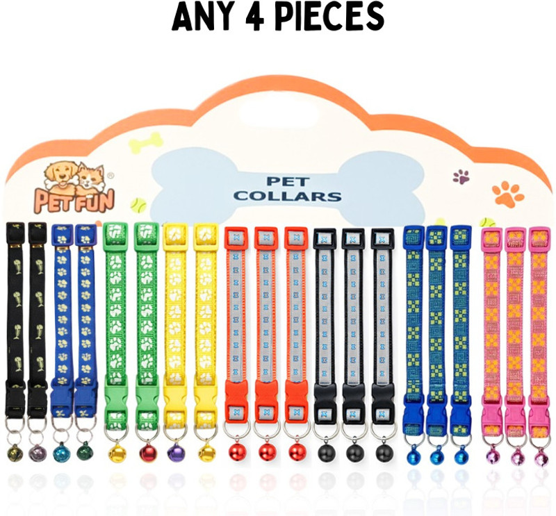 Petfun Durable Printed Everyday Dog Collar Dog & Cat Everyday Collar(Small, multicolor)