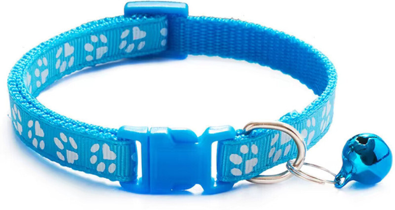 Petfun Durable Printed Everyday Dog Collar with Reflective Strips Dog & Cat Everyday Collar(20 - 30 cm, Sky blue)