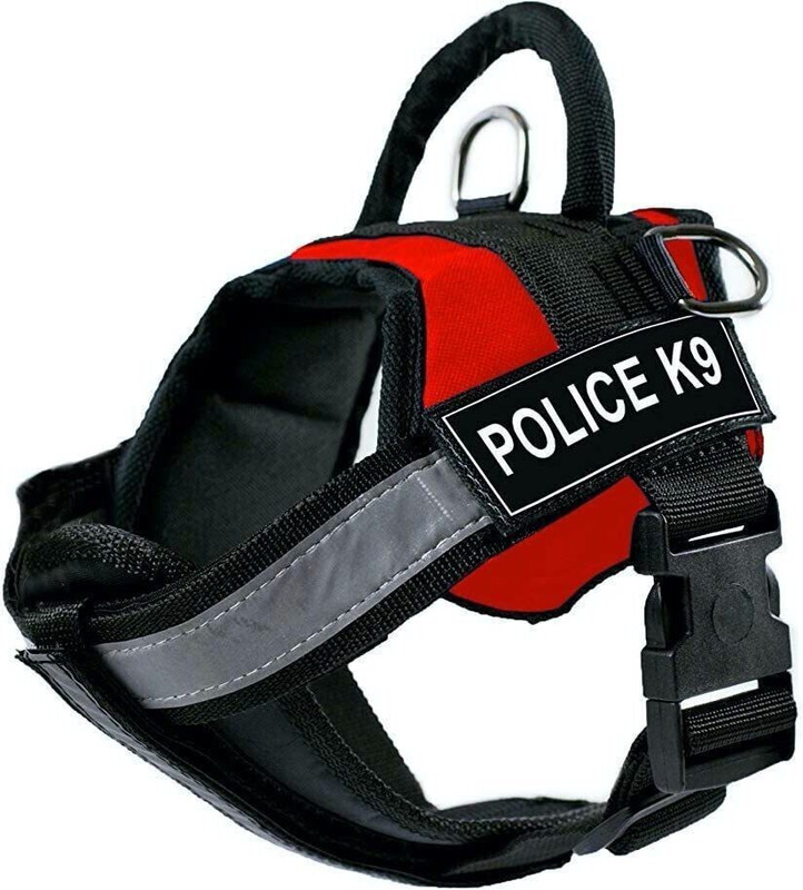 GLOBE OF PETS Dog Harness No Pull Harness | Reflective | No Choke Dog Safety Harness Dog Standard Harness(Large, RED)