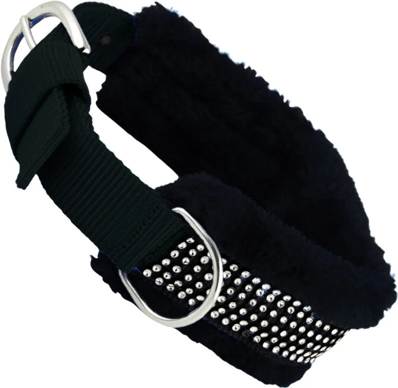 Pawxie Reflective Dog Neck Collar, Adjustable Neck Length For 5-13 Kg Pet Dog Everyday Collar(Small, BLACK)