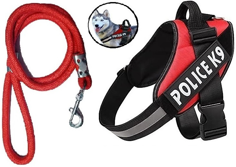 Breedo Dog Standard Harness(Medium, Red)