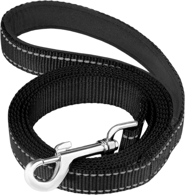 Hurrypets Premium Nylon Dog Belt Medium Long Handle Walking Training 25mm Dog Leash(Medium, Black)
