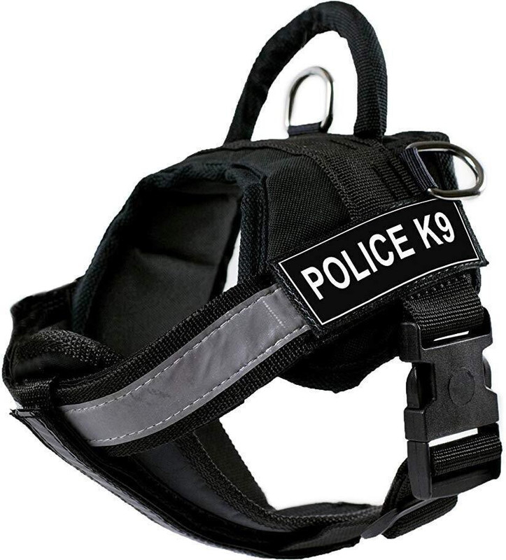 GLOBE OF PETS Dog Harness, Chest Body Belt for Dogs. Size Medium, Black Choke-Free Double Padded Vest with Adjustable Neck and Chest Dog Standard Harness(Medium, Black)