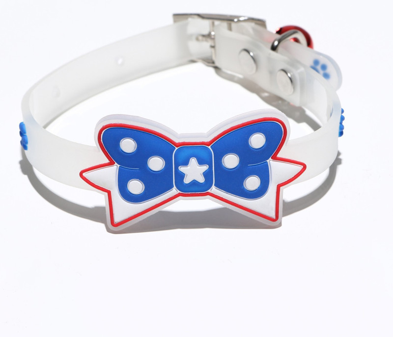 Pet Guard Best Cute Design cat Ad Dog Colllar For dogs 1 Pcs set bow Blue Collar Bell Dog & Cat Collar Charm(Multicolor, Solid)