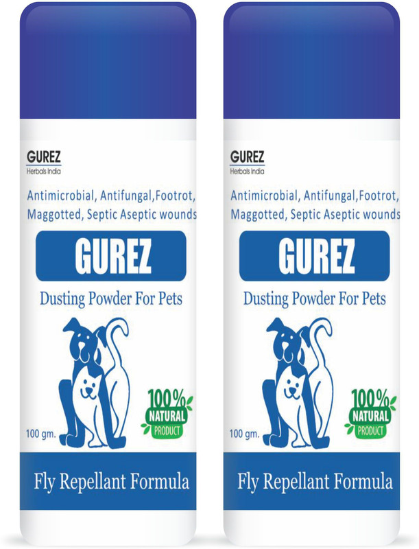 Gurez Powder for Dogs and Cats for Fly Repellant Anti-itching, Fungal infection 200 Gm Deodorizer(200 g, Pack of 2)