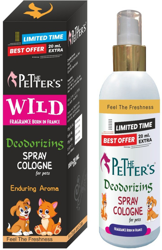 The Petters Wild Dog & Cat Deodorizing Cologne & Spray 200ml | Enduring Aroma | Eliminates Dog Odors Cologne(200 ml)