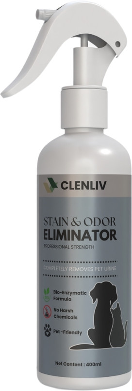 Clenliv Pet Odor Eliminator for Pet Urine, Carpet Stain & Cat Pee, Feces, Fluids Jasmine Cologne(400 ml)