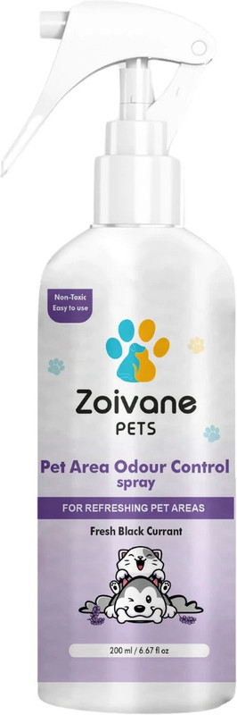 Zoivane Dog Urine Smell Remover Cat & Dog | Non-Toxic Black Currant Cologne(200 ml)