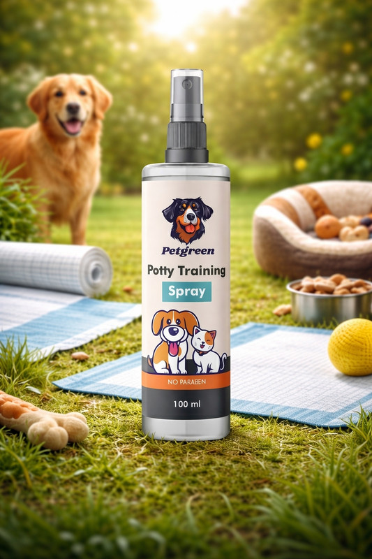 PETGREEN Pet Potty Training Spray for Dogs and Cat, Toilet Trainer Pet Spray Toilet Trainer Pet Spray Cologne(100 ml)