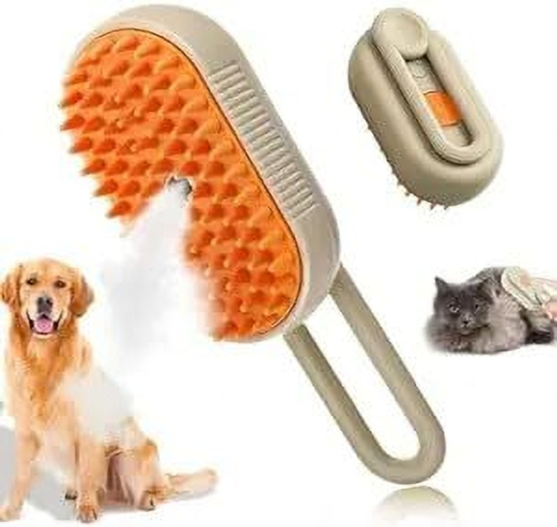 Swaelite Pet Grooming Spray Brush for Dogs & Cats|Anti-Shedding Grooming Tool Multicolor Pet Hair Trimmer