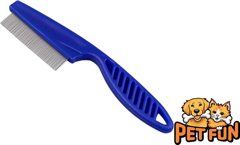 Petfun PET GROOMING COMB -FLEA COMB FOR TICKS, NITS, FLEA REMOVER, Basic Comb for  Dog & Cat