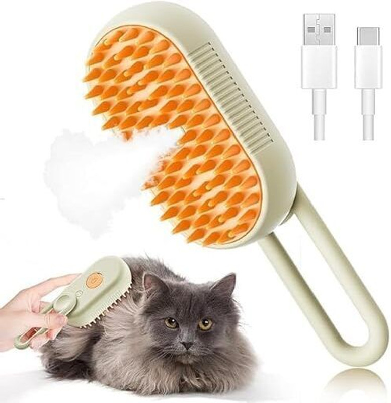 petshug 3 in 1 Electric Self Cleaning Spray Dog Brush Massager Electronic Comb for Dog & Cat