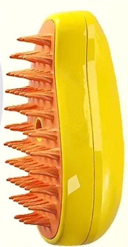 Petfun Mango-Shaped Pet Brush – Soft Silicone Spikes for Effortless Fur Care Electronic Comb for  Dog & Cat