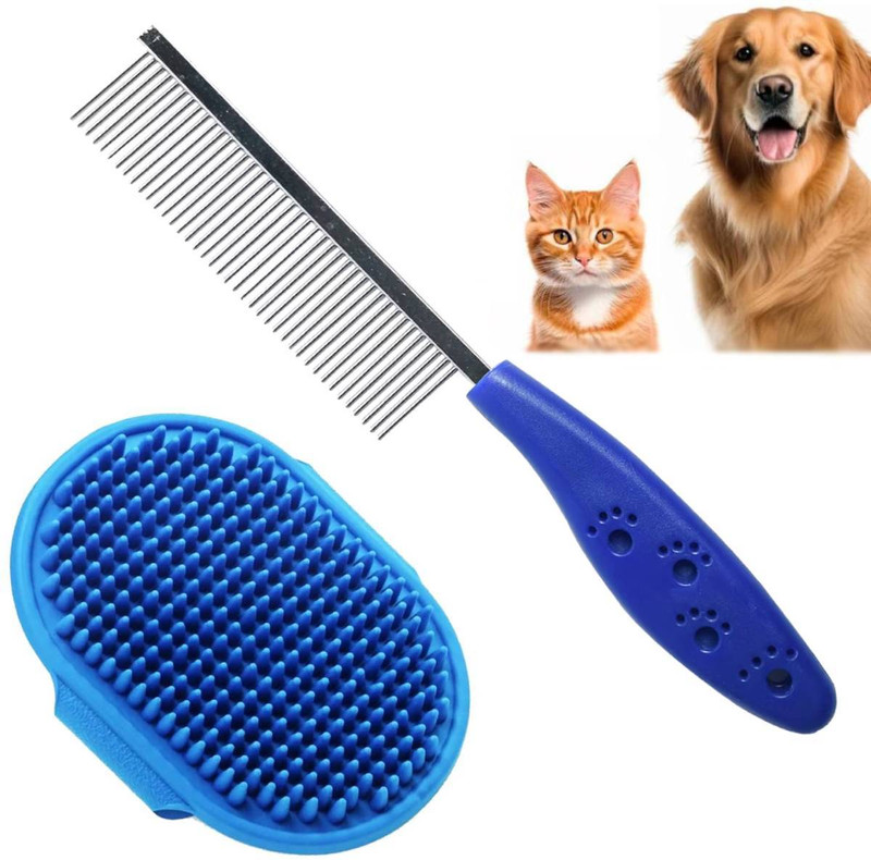 PETZLUV YOUHAVEDEAL Dog Grooming Kit Combo- Grooming & Deseeding Combo Pack for Puppies Basic Comb for Dog, Cat, Mouse, Rabbit, Horse, Dog & Cat, Hamster