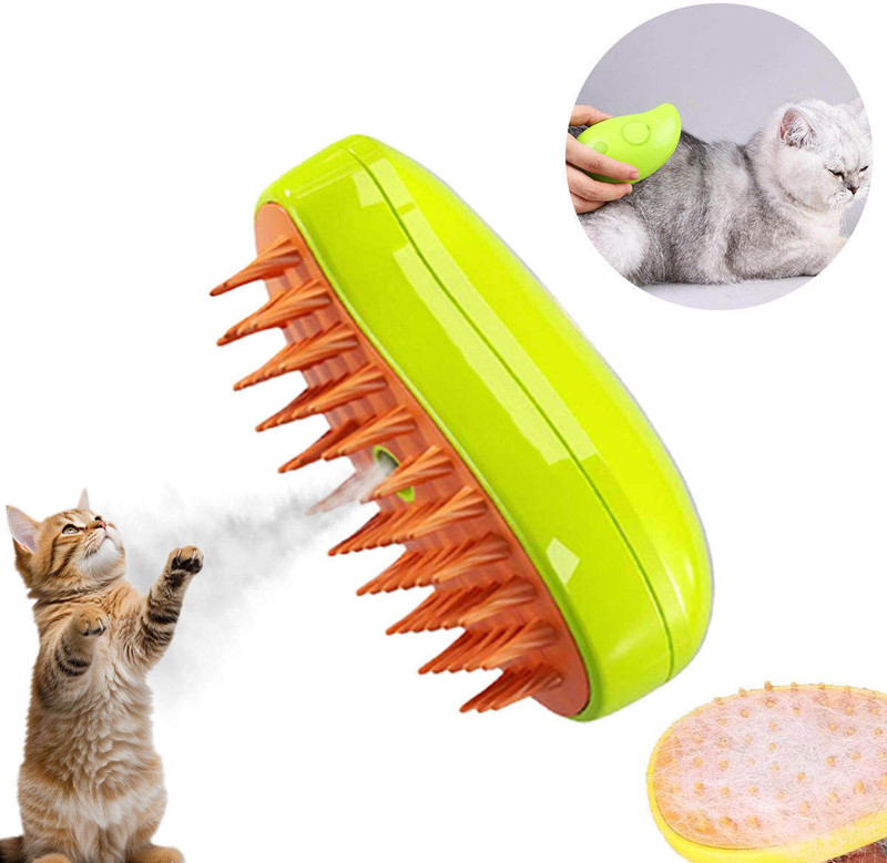 Petfun Mango Pet Grooming Brush – Ideal for Daily Fur Maintenance Electronic Comb for  Dog & Cat