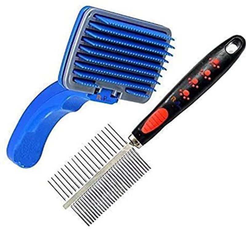 PSK PET MART Dog Combo Brush Slicker Brushes for  Dog & Cat