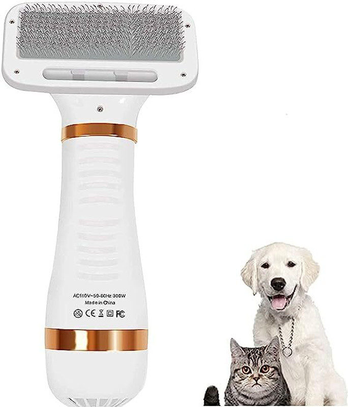 BIRZAR 2 in 1 Pet & Cat Hair Grooming Dryer Self Cleaning Slicker Brush Slicker Brushes for Dog & Cat