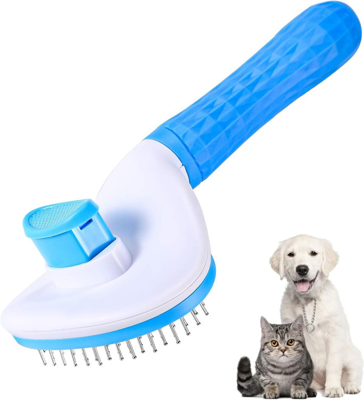 Zibuyu Slicker Dog Comb Brush Pet Grooming Brush Daily Use to Clean Loose Fur & Dirt Slicker Brushes for Dog